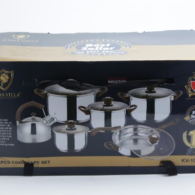 Panci Set Premium 12 Set Stainless Steel